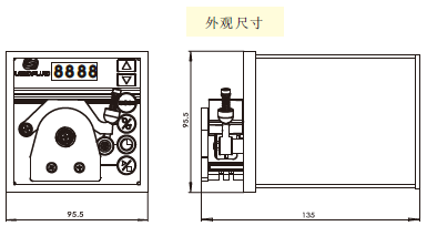 BQ80S蠕動泵尺寸